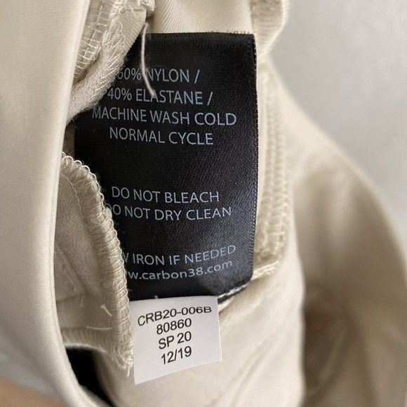 NEW Carbon38 Kick Flare Stretch Pant Khaki Small - Picture 8 of 8